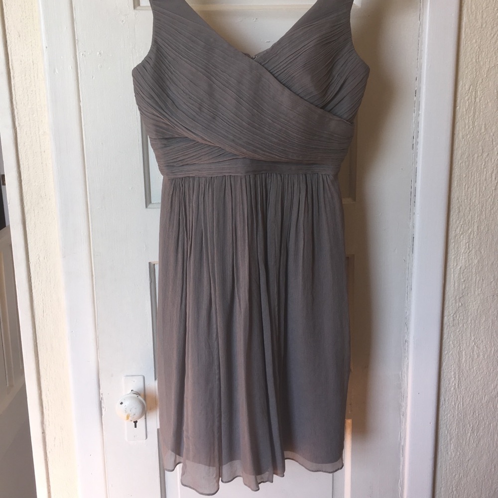 Grey bridesmaid dress